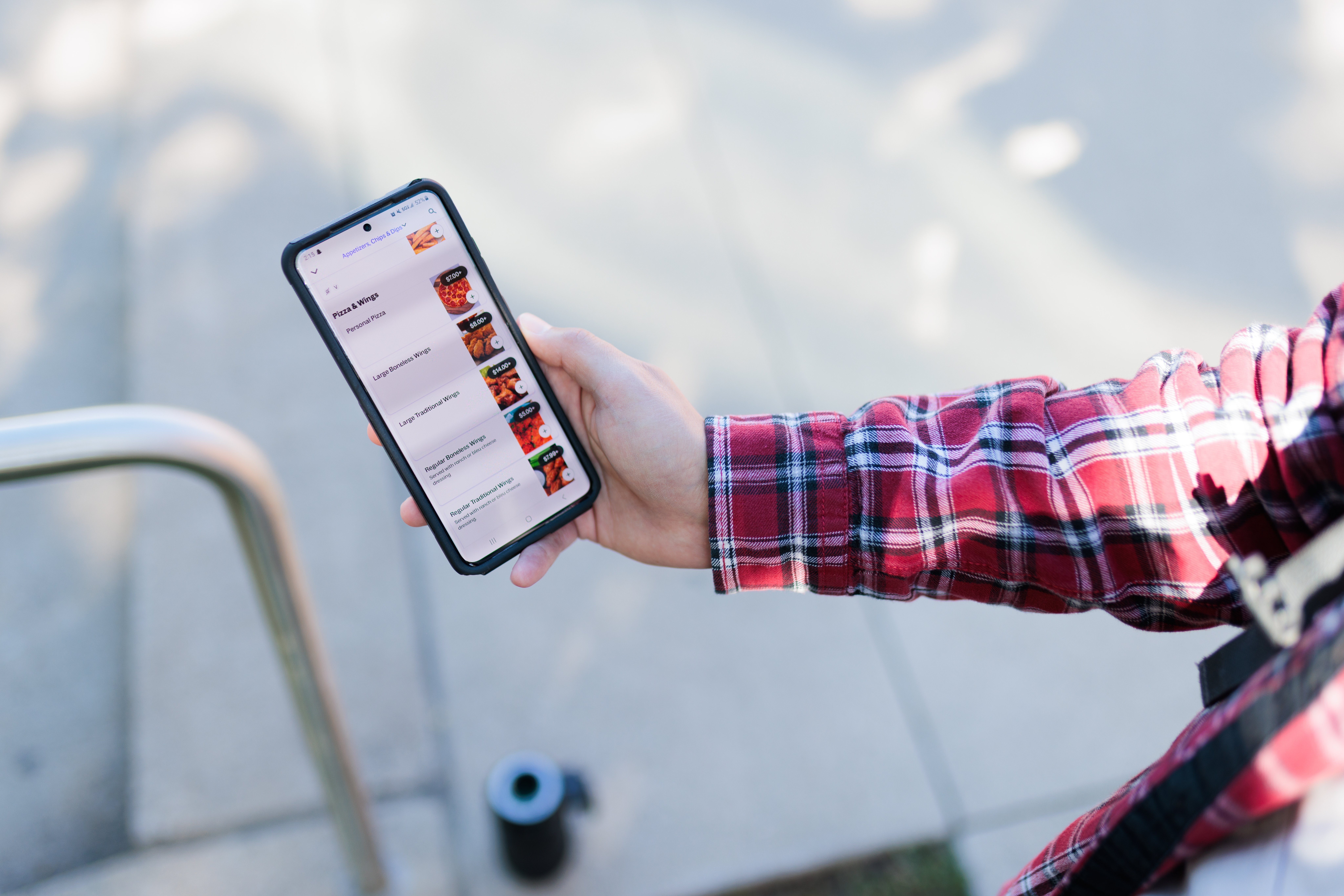 pickup bags on counter